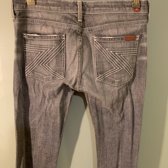 7 for All Mankind jeans Z pocket jeans HTF sz 28 x30-31” - Picture 6 of 8